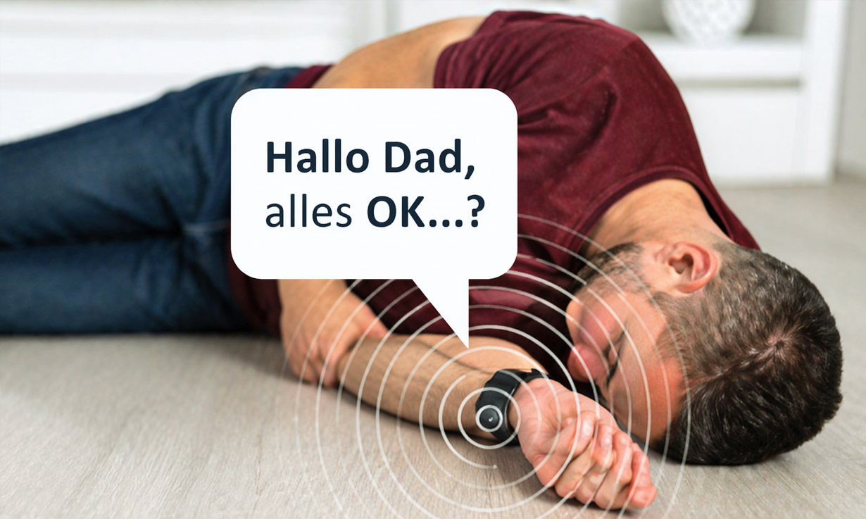 Direkte Sprachverbindung mit dem persönlichen Notfallnetzwerk