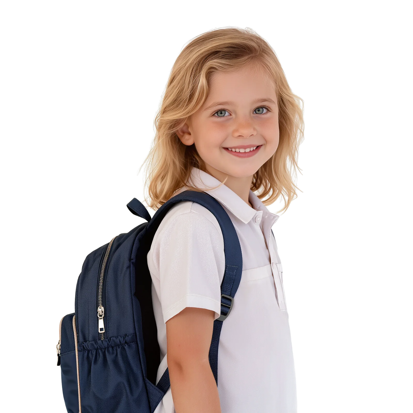 Schulkind mit Rucksack