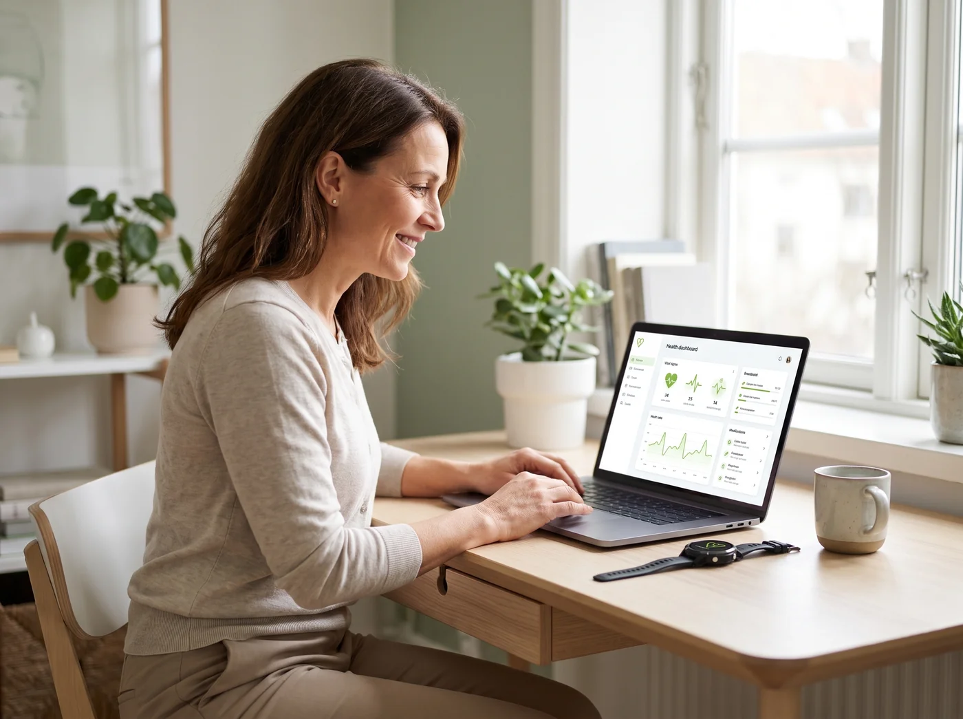 Angehörige verwalten das smartangel® WeCare-System gemeinsam